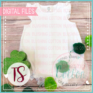ARB RUFFLE CAP SLEEVE BUBBLE WITH ST PATRICKS DAY ACCENT FLAT LAYS  BCTS