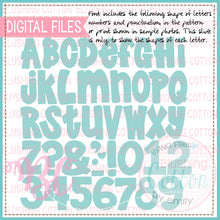 Load image into Gallery viewer, AQUA MINT &amp; GOLD LEOPARD SPARKLE ALPHA NUMBERS PUNCTUATION FONT_BCBC