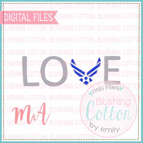 AIRFORCE LOVE WATERCOLOR DESIGN BCMA