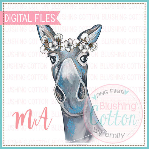 DONKEY WITH COTTON CROWN DESIGN  BCMA