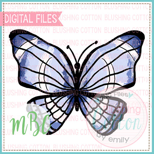 Blue Graceful Butterfly Design   BCMBC