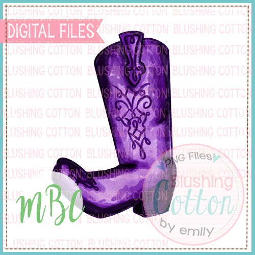 Sassy Purple Boot Design  BCMBC