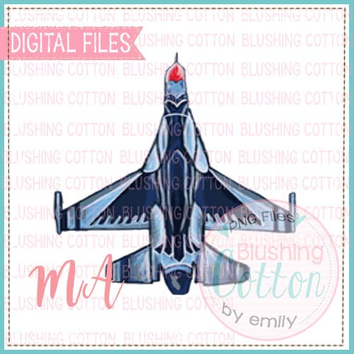 FIGHTER JET WATERCOLOR DESIGN BCMA