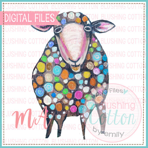 FUNKY SHEEP WATERCOLOR DESIGN BCMA