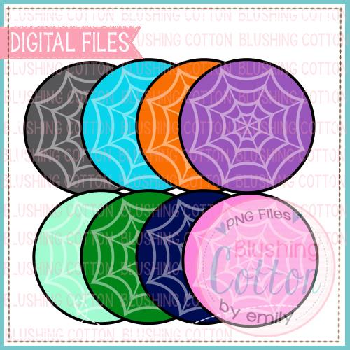 Spider Web Background Set Watercolor for crafts and printing BC